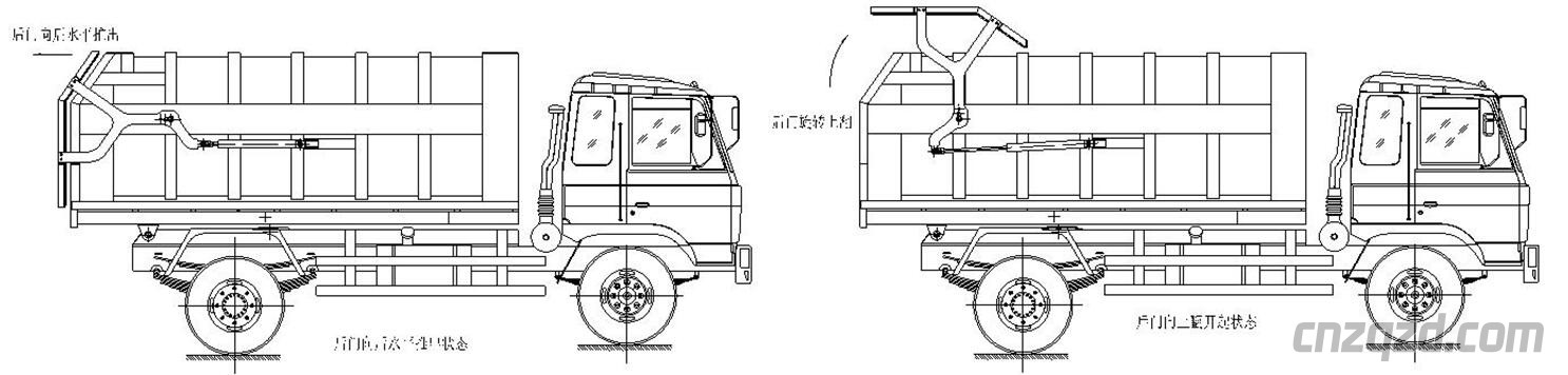 程力威牌垃圾对接车技术结构及操作说明