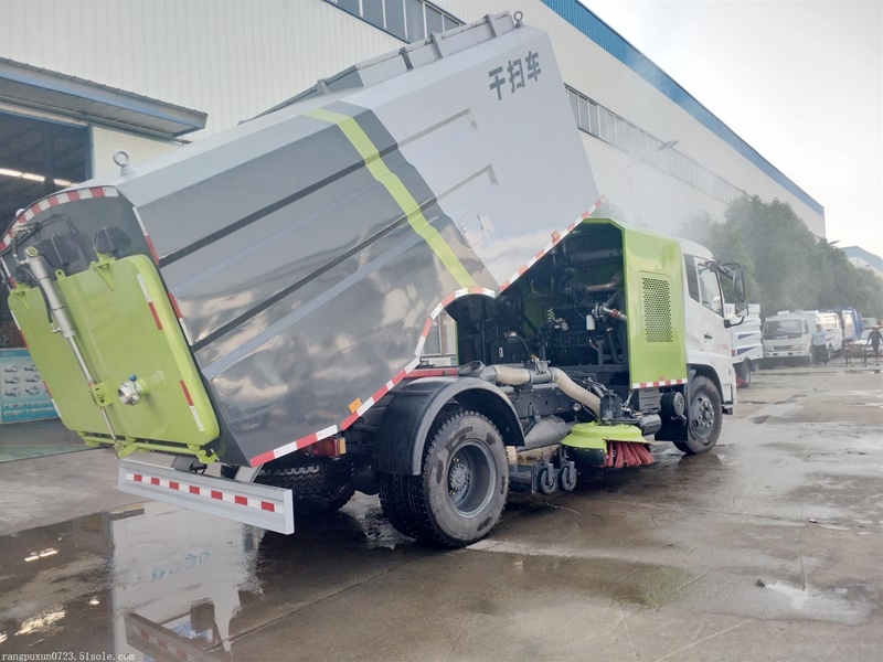 程力汽车制造专用环卫道路洗扫车 东风天锦冲洗扫地车