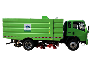 程力再出口一台重汽豪沃小型扫路车