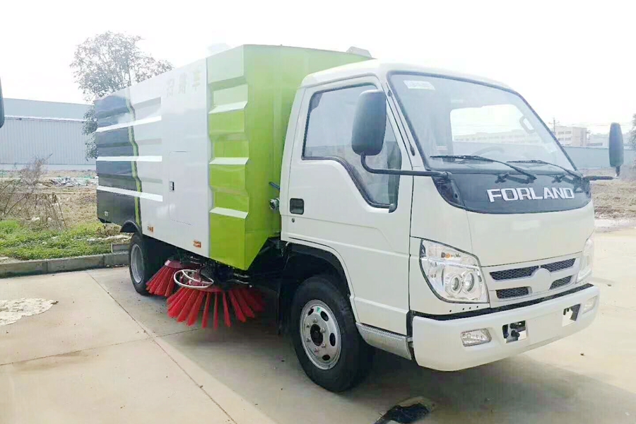 湖北程力扫路车可随路面自动找平的全浮动式吸嘴技术