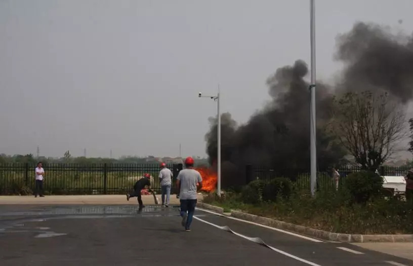 程力重工开展消防实 演习-预防火灾、消除安全隐患