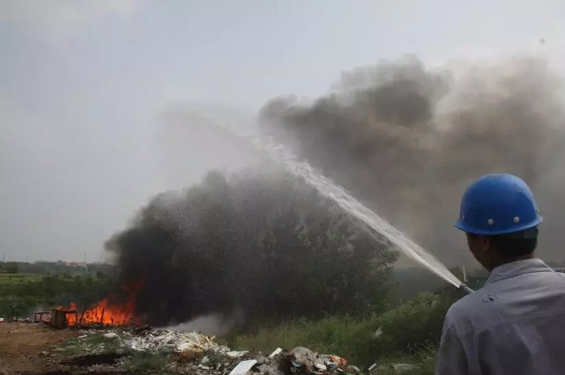 程力重工开展消防实 演习-预防火灾、消除安全隐患