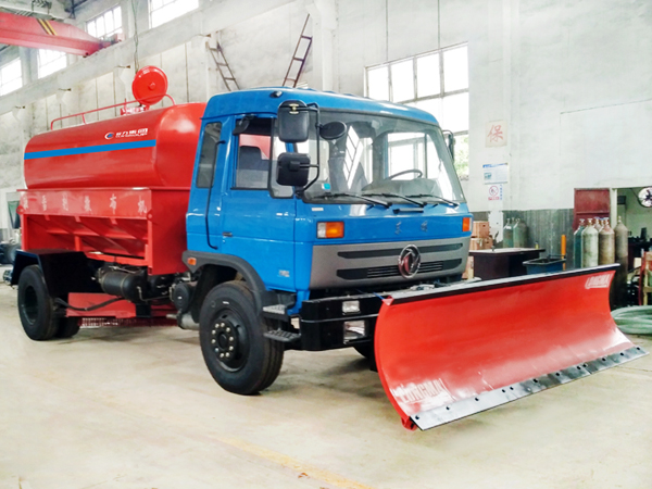 三管齐下 冬季路面除雪就用这款多功能融雪撒布清雪车