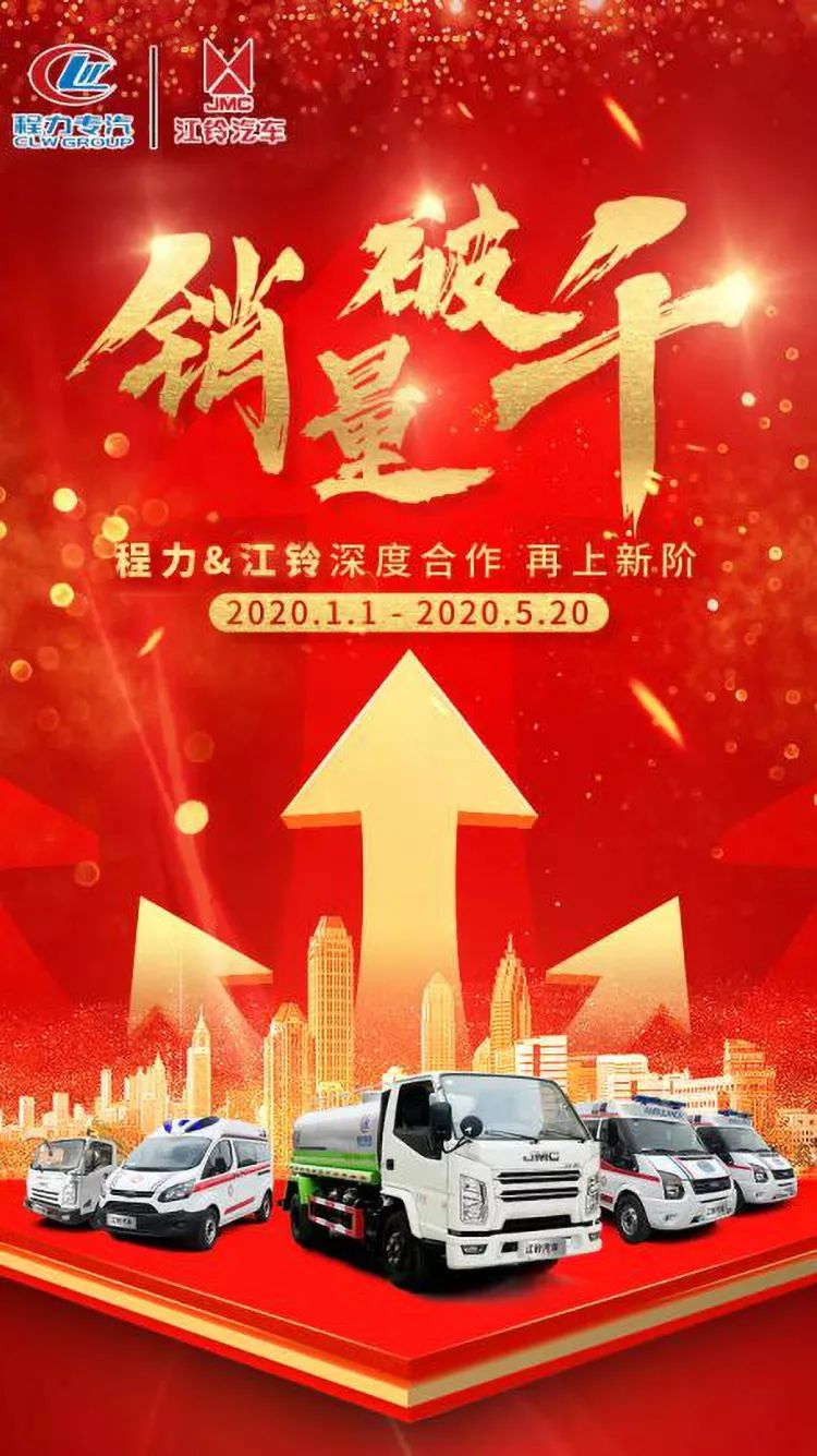 程力专汽与江铃汽车深度 略合作成效显著，1**5月底盘直供达1700台提前完成上半年计划目标