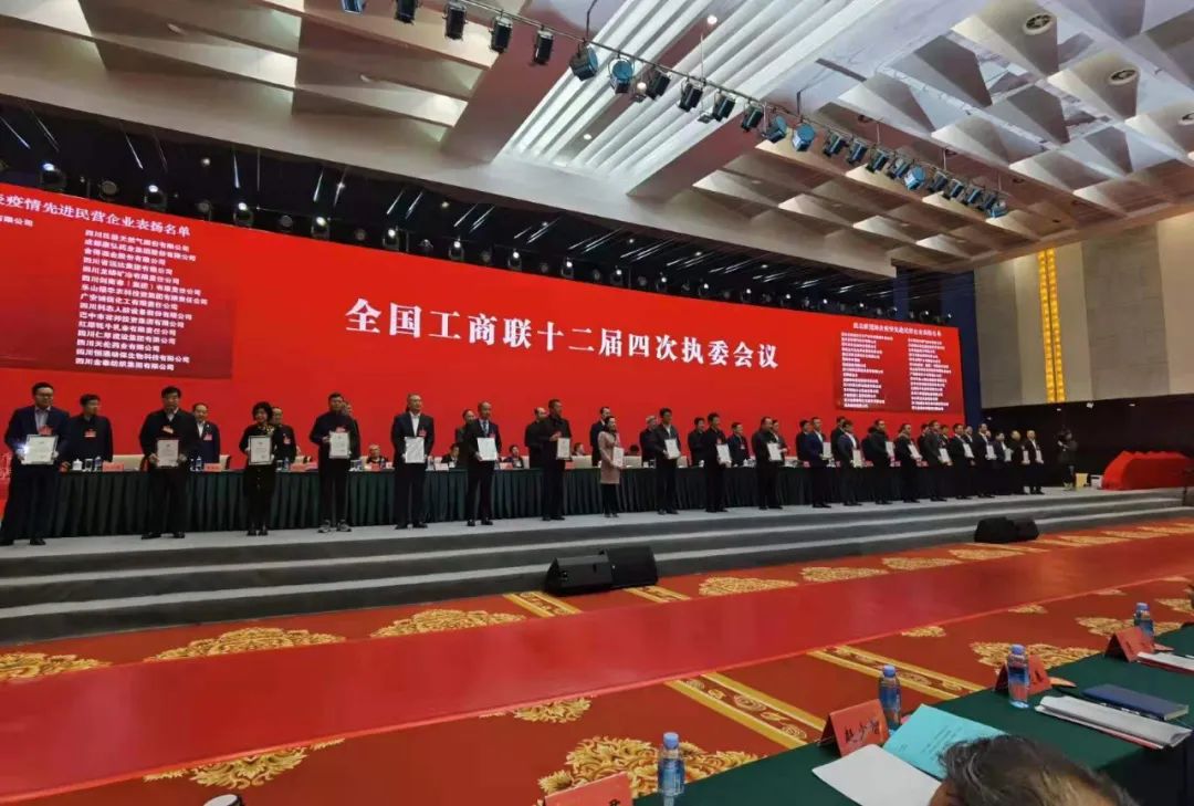 程力汽车集团总经理程阿罗参加工商联执**会暨百家抗疫单位表彰会